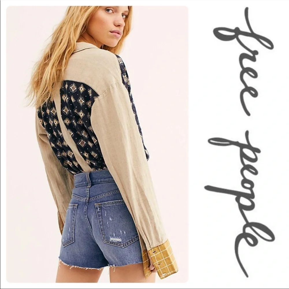 NWT Free People jean shorts size 26. Distressed
